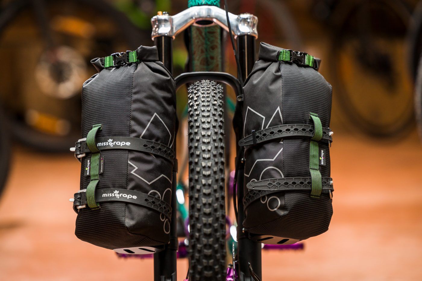 Miss Grape Trunk 6 | Waterproof Fork Bag for Bikepacking – Cicli Corsa