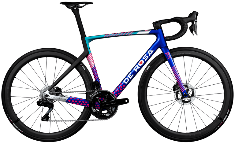 De Rosa 70 disc 2026 | Power Meter Shimano Ultegra DI2 | Fulcrum Wind | Bicicletta completa