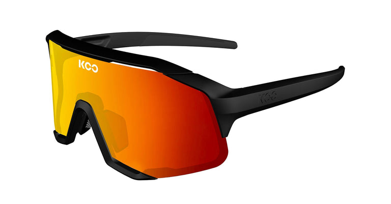 Koo Eyewear Demos | Black Matte / Red | Cycling Sunglasses