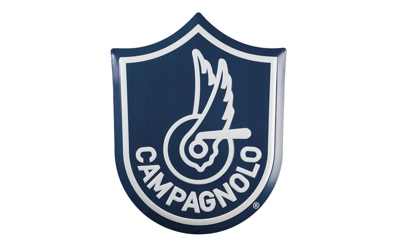 Campagnolo Vintage Shield Sign | Iconic 3D Cycling Signage – Cicli
