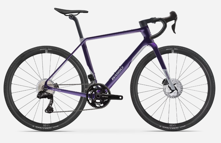 3 wheel bicycle frame Basso Palta III 2026 | Shimano GRX 825 Di2 2x12 | Fulcrum Soniq