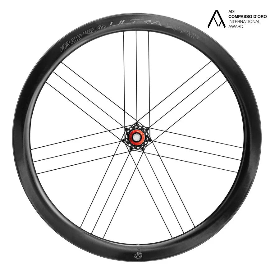 Campagnolo BORA ULTRA WTO 45 DB 前輪 Campagnolo Bora Ultra WTO DB 45 Black Chrome Wheelset | Cicli Corsa