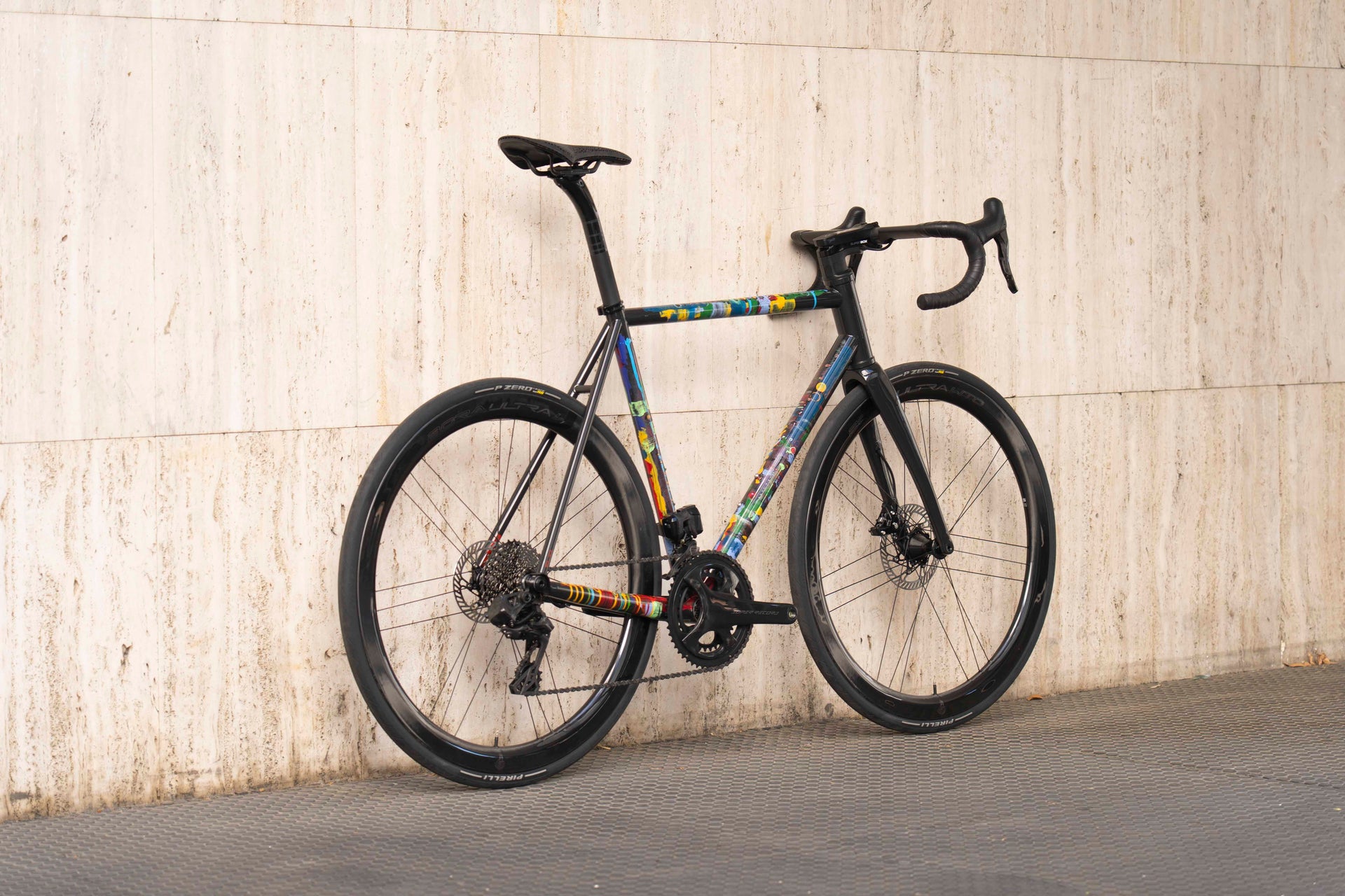 Pegoretti Elio | Size 54 | Ciavete Custom Finish Road Bike back Oblique side View