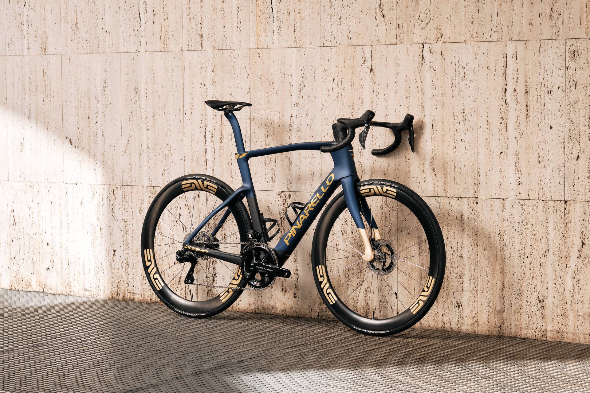 Pinarello Dogma F | Size 575 | Team Q36.5 | Road Bike | Complete bike front oblique view