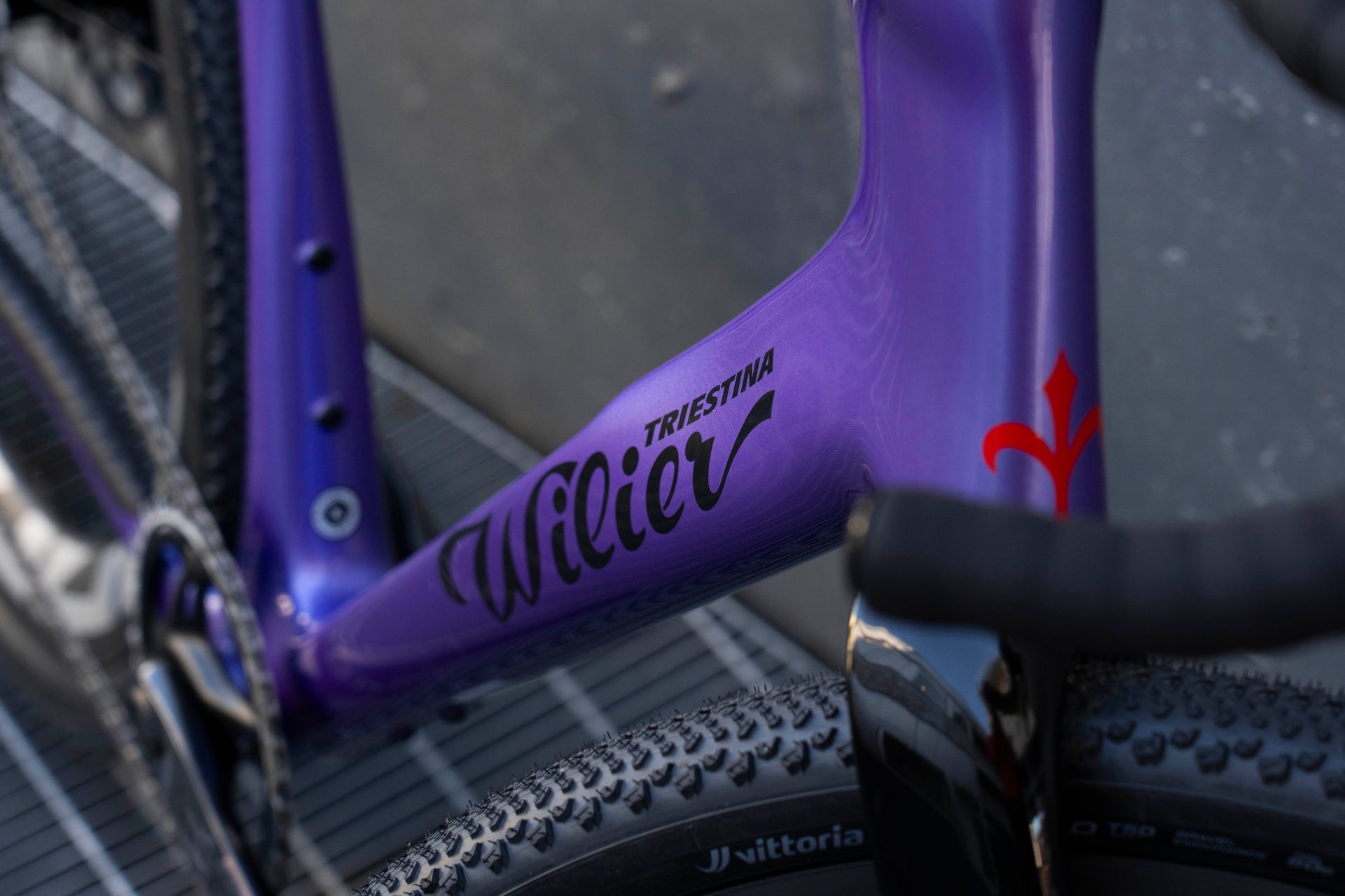Cicli Corsa Wilier Rave SLR XL Neon Purple Sram Force XPLR Quarq ZIPP 303 S 19