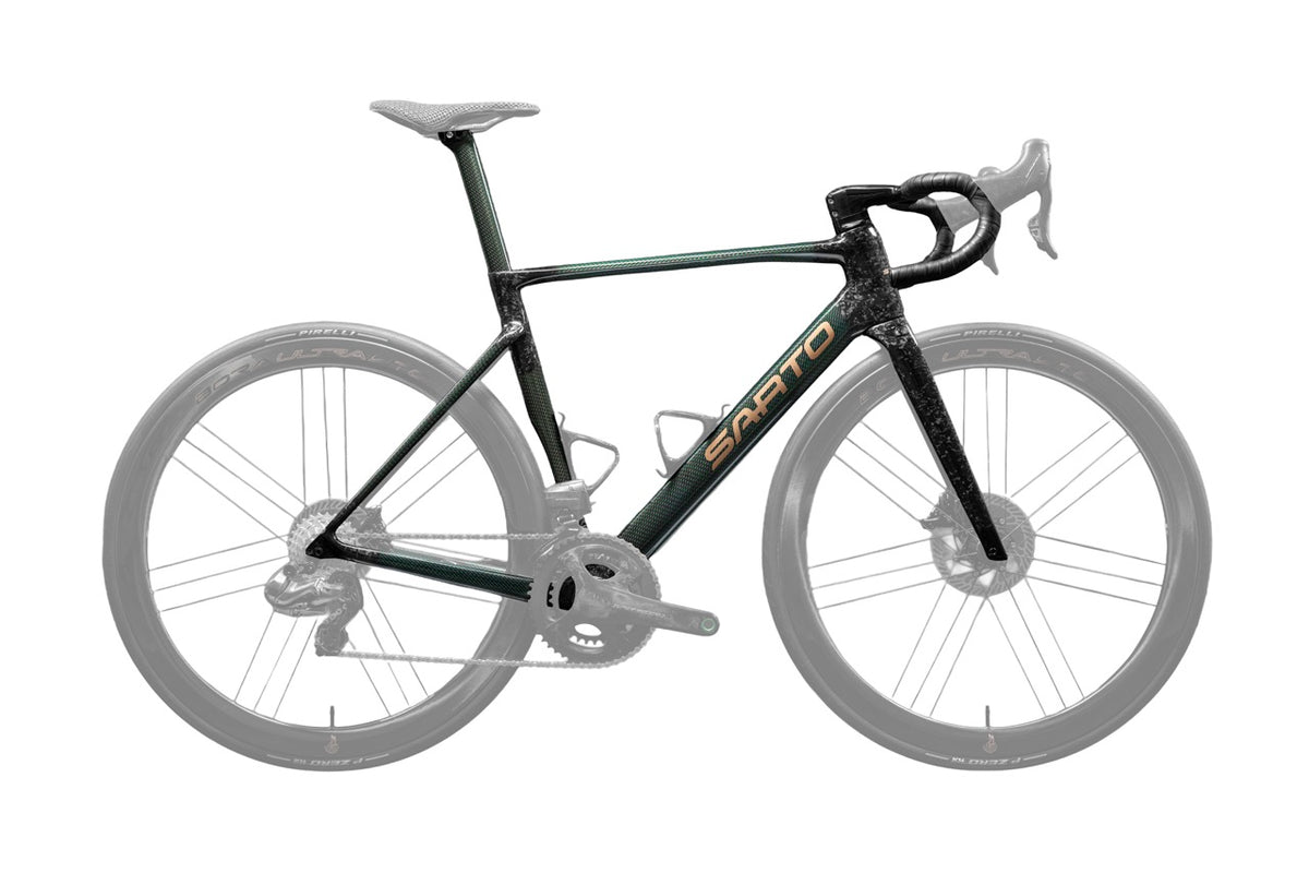 sarto rennrad Raso Road TC Tri-Composite 2026 | Handmade Aero Carbon Frameset From an electric cart Category:Gravel Bikes_2025 Farbe:blau (Holly)