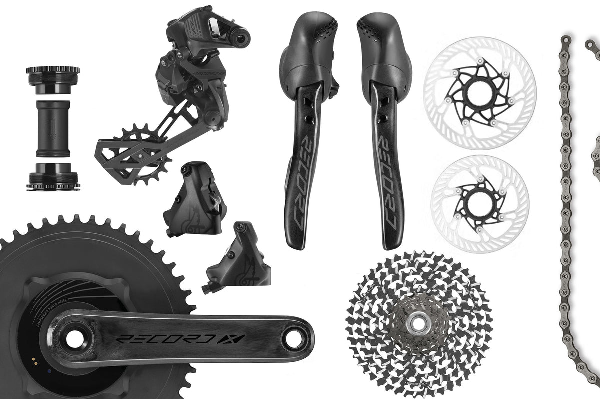 campagnolo gear Record X 13 Wireless 1x13 Gravel + Power Meter Z4M (E85 / E86) The Black Chrome finish Grosse:Einheitsgröße Decathlon und Bikeleasing-Service starten