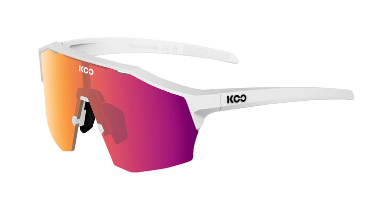 Koo Eyewear Alibi | White Matt / Fucsia | Cycling Sunglasses