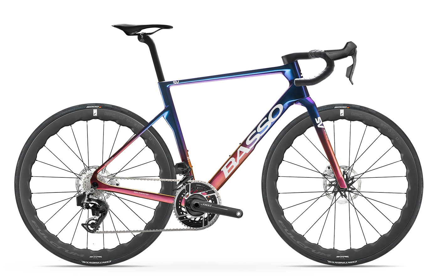 Basso ロードバイク ブラック/レッド Basso SV 2026 | SRAM RED AXS E1 | Fulcrum Sharq | Cicli Corsa